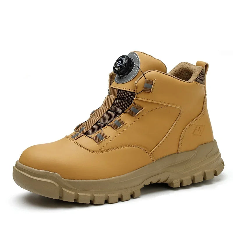 S1  safety shoes with rotating buttons, waterproof