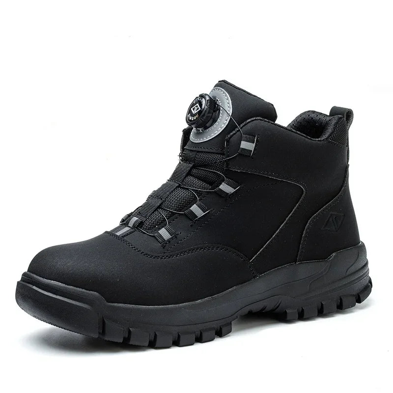 S1  safety shoes with rotating buttons, waterproof