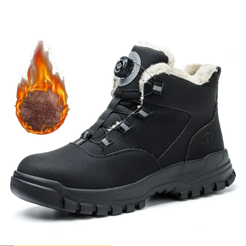 S1  safety shoes with rotating buttons, waterproof