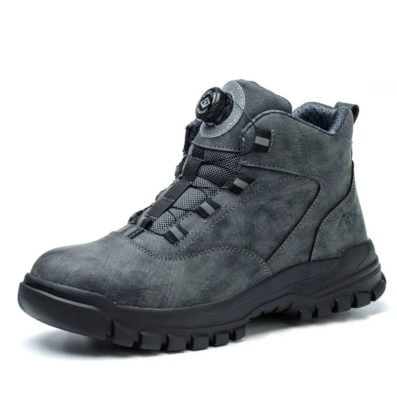 S1  safety shoes with rotating buttons, waterproof