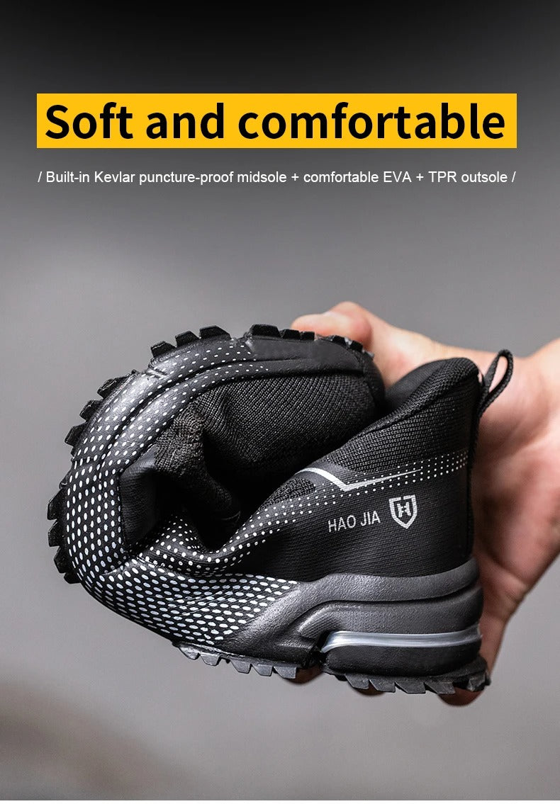 S1 safety shoes, lightweight breathable sneakers