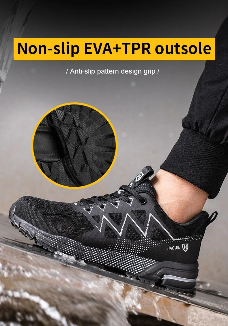 S1 safety shoes, lightweight breathable sneakers