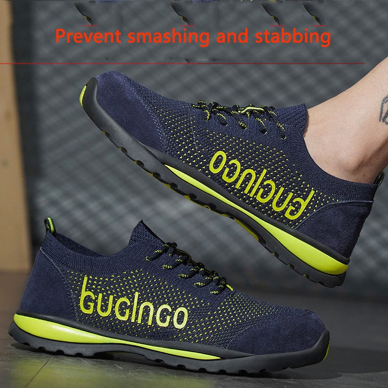 Guglngo work safety shoes breathable lightweight unisex